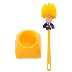 Donald Trump Hair Toupee Novelty Toilet Brush Set - Style 2